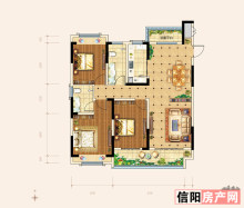 三室两厅两卫A-1户型