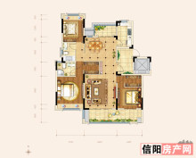 三室两厅两卫L户型